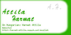 attila harmat business card